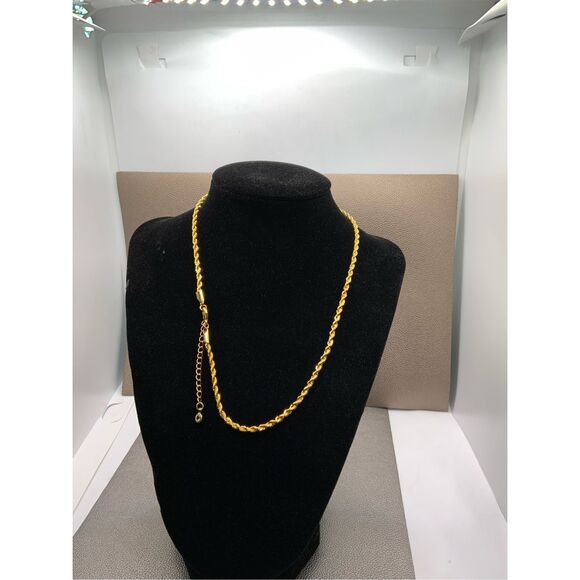 18k Yellow Gold Plated Rope Chain-one chain - Picture 4 of 7